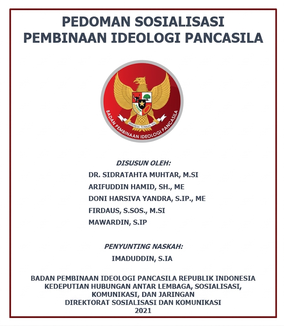 Pedoman Sosialisasi Pembinaan Ideologi Pancasila